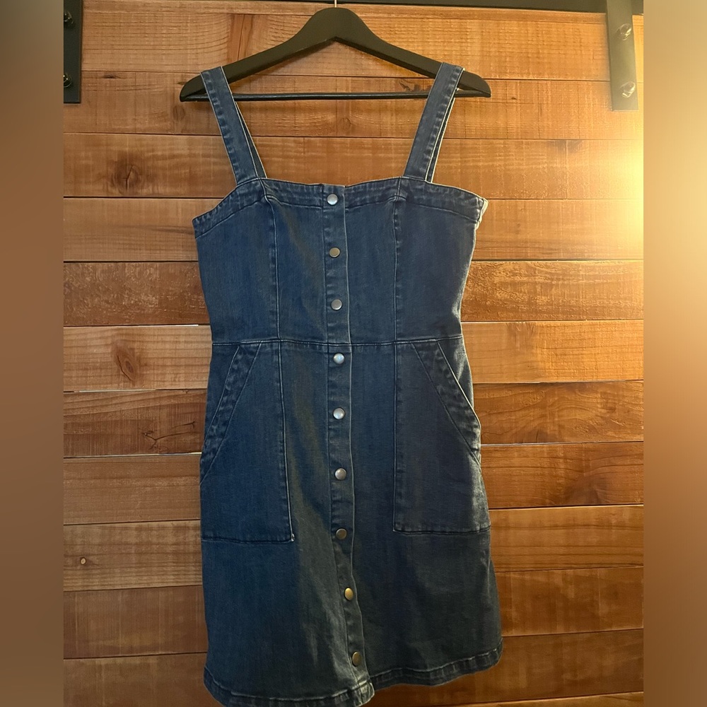 HIGHLINE Collective Denim button up mini dress